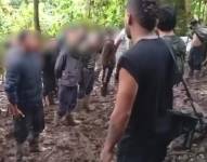 Grupos armados colombianos en la frontera de Ecuador.