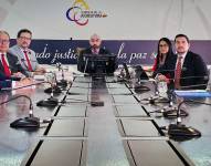 La sesión del Pleno del Consejo de la Judicatura, en Quito.