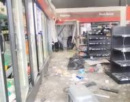 Imagen de la explosión en una estación de gasolinera en el norte de Guayaquil.