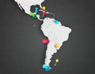 Los mapas que muestran las disputas territoriales en países de América Latina
