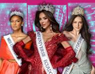 De izquierda a derecha: Dorcas Dienda, MU Congo; Nadia Mejía, MU Ecuador y Ahitsa Manalo, MU Filipinas.