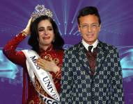 Fátima Bosch, Miss Universo 2025, y Omar Harfouch, exjuez de Miss Universo.