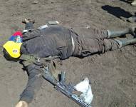 Uno de los presuntos guerrilleros abatidos.