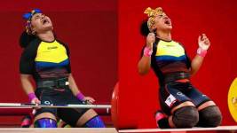 Las ecuatorianas, Neisi Dajomes ganó medalla de oro en arranque y obtuvo dos preseas de bronce, en cambio, Tamara Salazar quedó tercera en arranque, y logró dos preseas de plata.