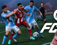 Imagen de lo que será el FC26, protagonizado en esta ocasión por el F.C. Bayern Múnich y el Manchester City