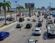 Imagen de archivo de un operativo vial en el norte de Guayaquil.