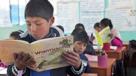 Imagen referencial de educación bilingüe.