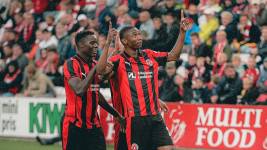 Denil Castillo, jugador ecuatoriano del Midtjylland de Dinamarca.