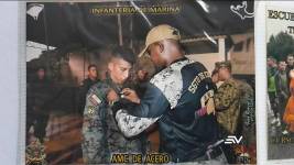 Imagen de Walter Andrago en su vida militar.