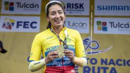 Miryam Núñez, ciclista ecuatoriana.