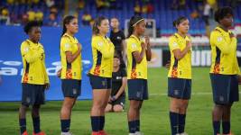 Jugadoras de Ecuador sub 17.