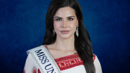 Imagen de la modelo y activista Nadeen Ayoub.