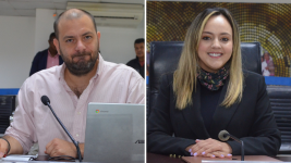 Juan Esteban Guarderas y Johanna Verdezoto en el Pleno del Consejo de Participación Ciudadana.