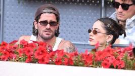 Rodrigo De Paul y Tini Stoessel fueron captados juntos en el torneo de tenis Mutua Open