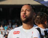Neymar en un partido con el Santos FC