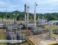 Foto del complejo industrial Shushufindi en Sucumbíos de Petroecuador.