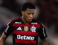 Gonzalo Plata fue expulsado en el último encuentro del Flamengo en la Liga de Brasil.