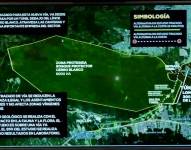Imagen del plan de construcción de un túnel en Cerro Blanco, oeste de Guayaquil, para hacer una autopista a Vía a la Costa.