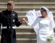 El príncipe Harry y Meghan Markle el día de su boda en 2018.