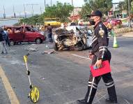 Niña de 3 años murió tras un choque en la vía Perimetral en Guayaquil; su madre será investigada