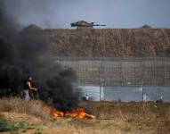 Enfrentamientos en la frontera oriental de la Franja de Gaza.