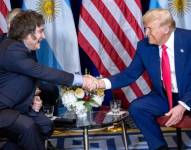 Milei y Trump en Washington el mes de febrero pasado.