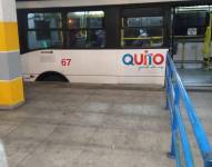 Operación en la estación de Ecovía.