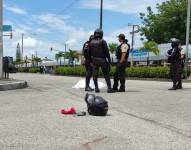 Las víctimas quedaron tendidas en la calzada.
