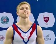 El gimnasta Ivan Kuliak generó controversia al lucir una Z en su pecho este sábado durante un campeonato en Doha, Qatar.