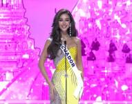 Nadia Mejía durante la ceremonia de apertura del Miss Universo.