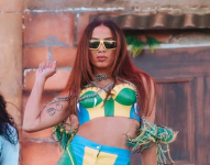 Anitta en una imagen de su Instagram en uno de sus shows.