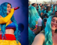 Fotografías del show de la cantante colombiana en el festival americano Coachella.