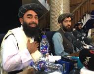 Zabihullah Mujahid es el portavoz de los talibanes.