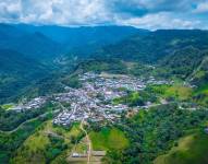 Imagen aérea del poblado.
