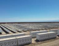 FotografÍa cedida por Contour Global, de la planta fotovoltaica Quillagua este martes, en la región de Antofagasta (Chile).