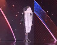 Miss Noruega en su traje típico.