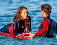 Shakira en Oyambre, España, recientemente captada en fotografías.