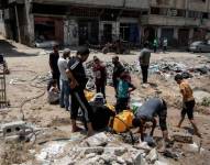 Personas afectadas en Gaza