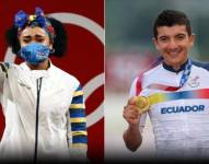 Neisi Dajomes y Richard Carapaz, atletas élite del país.