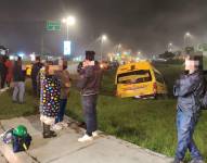 Siniestro de tránsito en Tababela, en la parte nororiental de Quito.