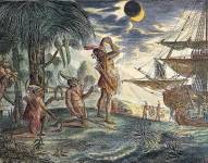Cristóbal Colón usó un almanaque para predecir un eclipse lunar y logró engañar a los habitantes de Jamaica para que ayudaran a su tripulación.