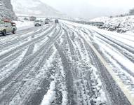 Una fuerte nevada se registró este lunes 6 de septiembre en algunas localidades del país.