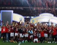 Flamengo, celebrando su título.
