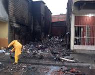 Bomberos de Daule, Durán, Samborondón y Milagro apoyaron a los de Yaguachi para controlar el incidente que alarmó a cientos de ciudadanos.