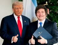 Trump recibió a Milei en la Casa Blanca este martes.