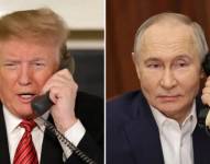 Trump y Putin sostuvieron una conversación telefónica por espacio de casi dos horas.