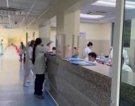 Imagen de los pasillos del Hospital Verdi Cevallos de Portoviejo.