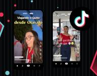 Portadas de los videos de las influencers Anahí Salas y Nicole Taranto sobre el Paro Nacional.