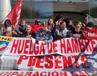 La UNE inició una huelga de hambre, en defensa de la LOEI, el pasado martes 3 de mayo de 2022.