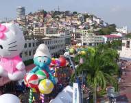 Guayaquil vivió el desfile de globos a lo neoyorquino.